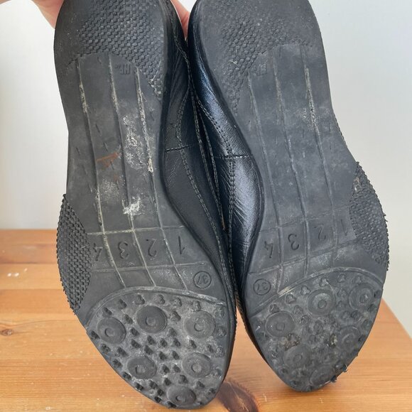 Vintage 2000s Luex Unique Sole Leather Sneaker Velcro - Picture 5 of 8